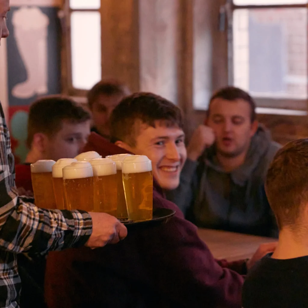 Stag-grupp på provning