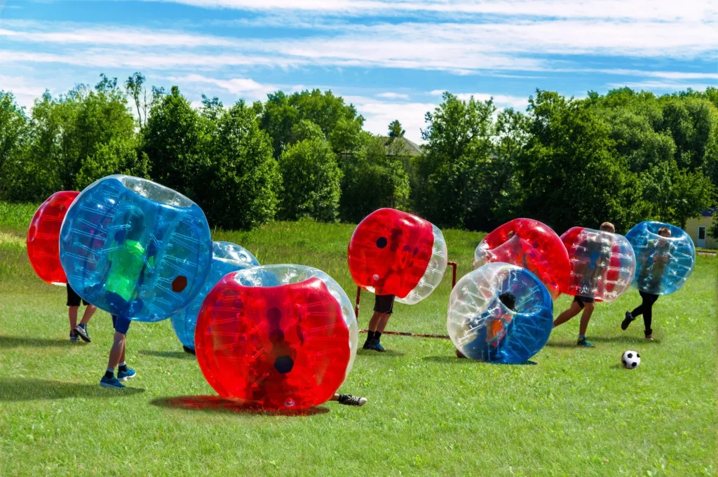 bubble football